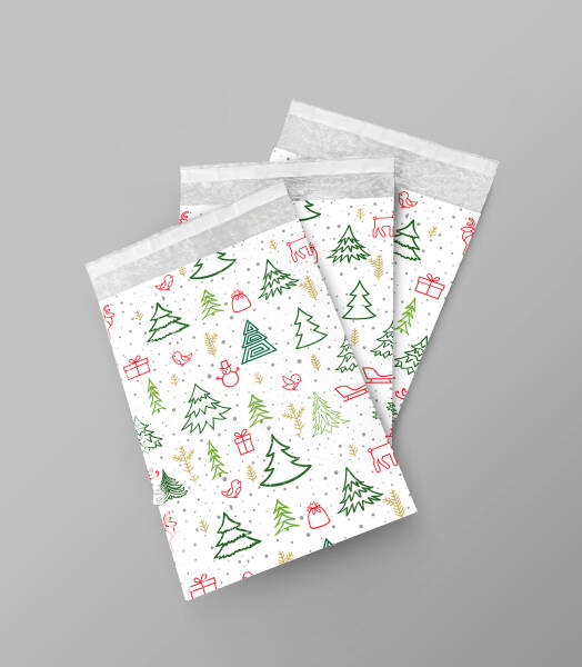 Balonlu Naylon Torba Bantlı Kapaklı 22X30+5cm 80gr 50’li Paket - 1