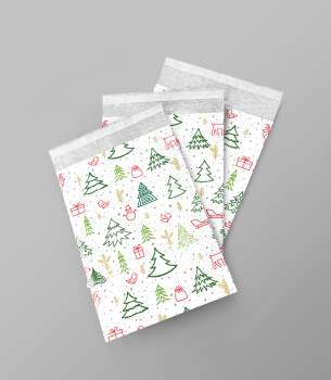 Balonlu Naylon Torba 22x30cm Bantlı Çam 50 Adet/Pk - İnterkan